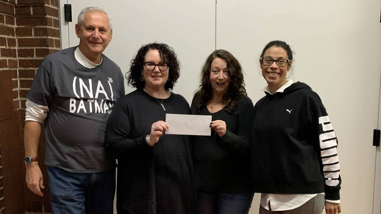 From left: Bob Curran, business manager of Better than Bacon; Lauren Henry, creative director of Better Than Bacon; Hallie Romanowski, executive director of Act In Faith; April Evans, assistant director of Uptown Knauer Performing Arts Center.