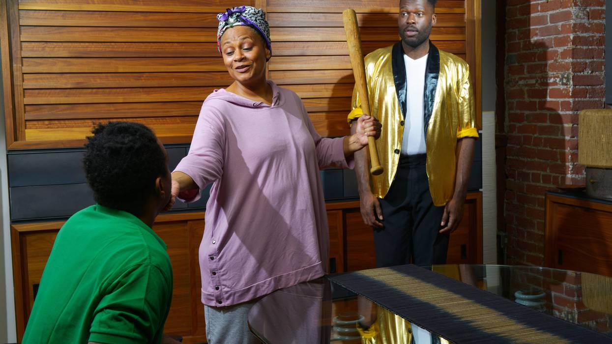 From left: Carlo Campbell, Melanye Finister and Bren Thomas in "Abandon" by Pulitzer Prize-winning Philadelphia playwright James Ijames