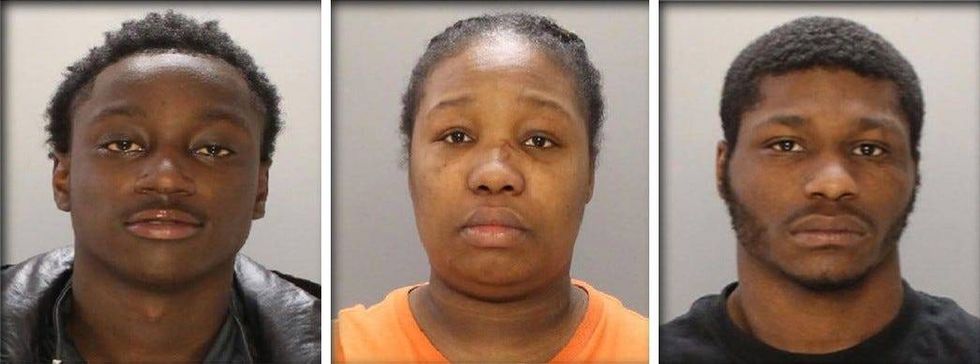 From left: Defendants Zamir Burton, Lashawna Dantzler and Zahmir Mason