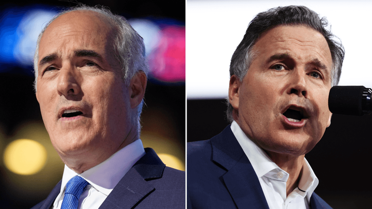 From left: Democratic U.S. Sen. Bob Casey and Republican Senator-elect Dave McCormick