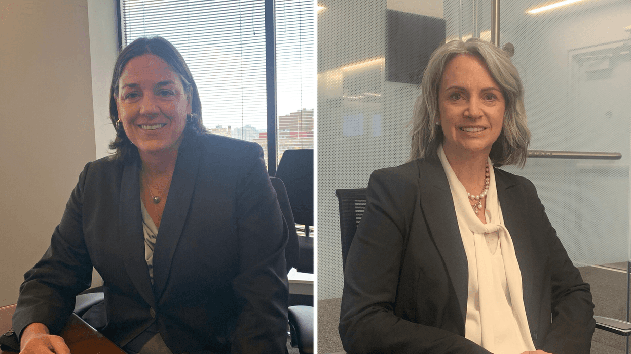 From left: Jacqueline Romero, U.S. attorney for the Eastern District of Pennsylvania, and Jacqueline Maguire, the special agent in charge of the FBI’s Philadelphia office.