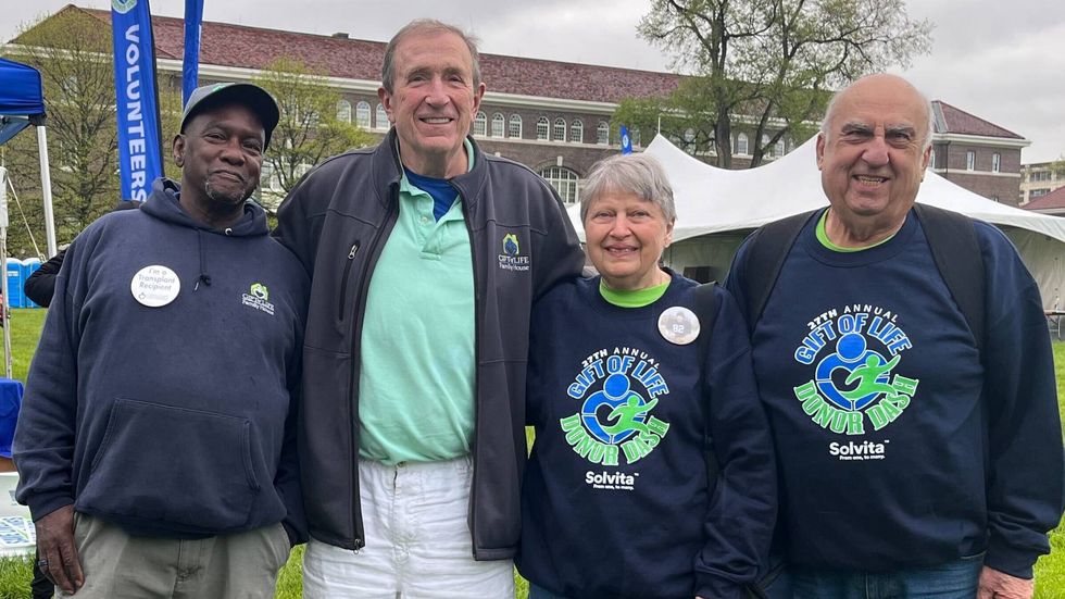 From left: Keith Chalmers, John Branton, Vivian and Tom Gano
