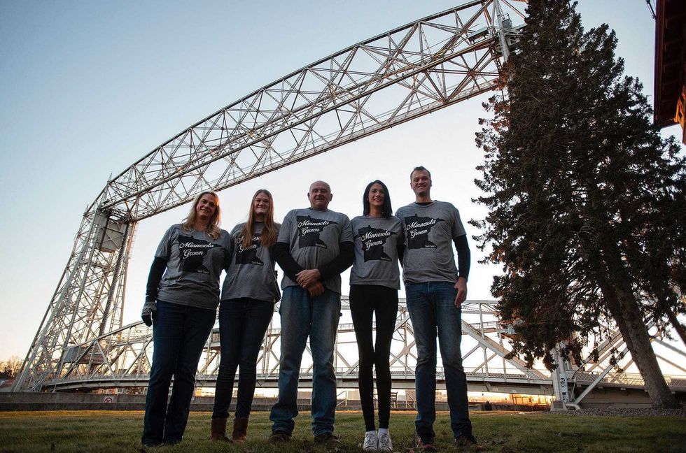 From left: Krissy Trapp, Molly Steede, Scott Trapp, Savanna Trapp-Blanchfield and Adam Trapp.