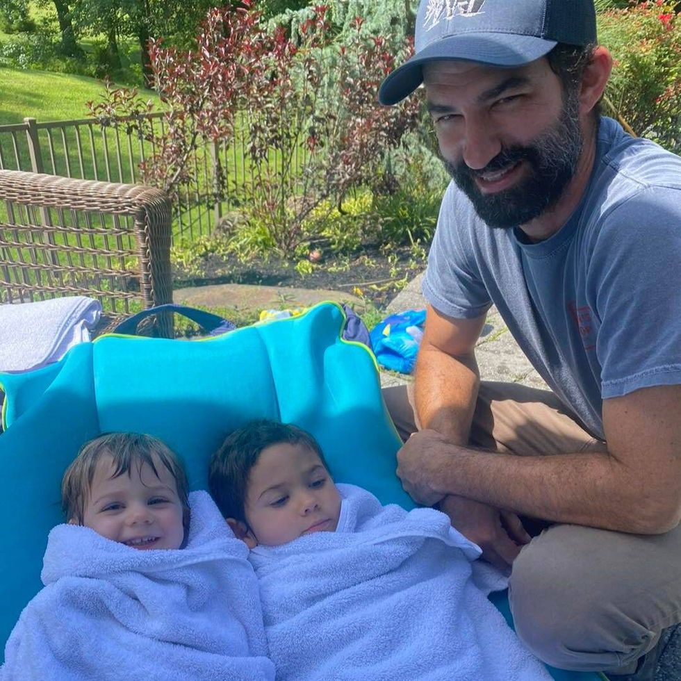 From left: Matilda, Jack and Jim Sheils.