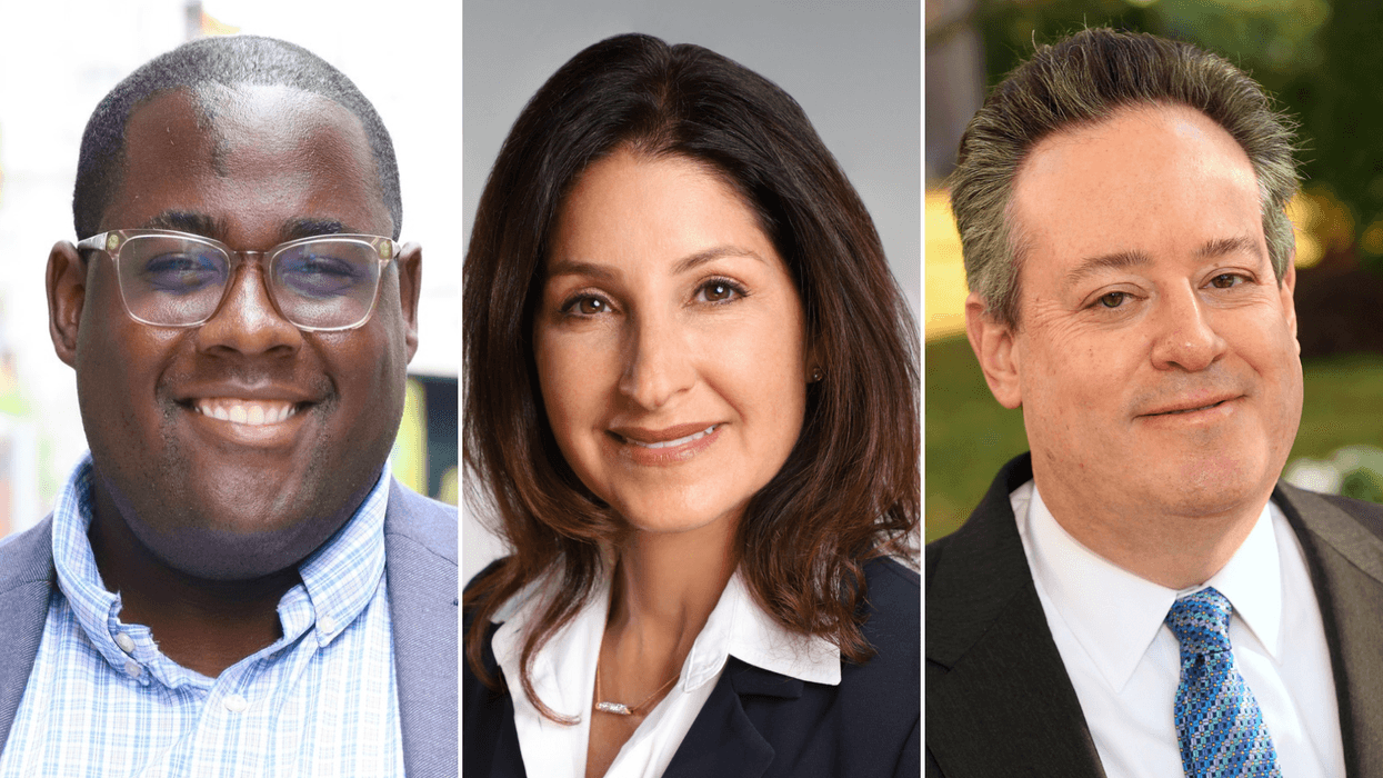 (From left) Pennsylvania Governor-elect Josh Shapiro tapped Larry Hailsham Jr., Jennifer Selber, and Uri Monson as his executive deputy chief of staff, general counsel, and budget secretary, respectively.