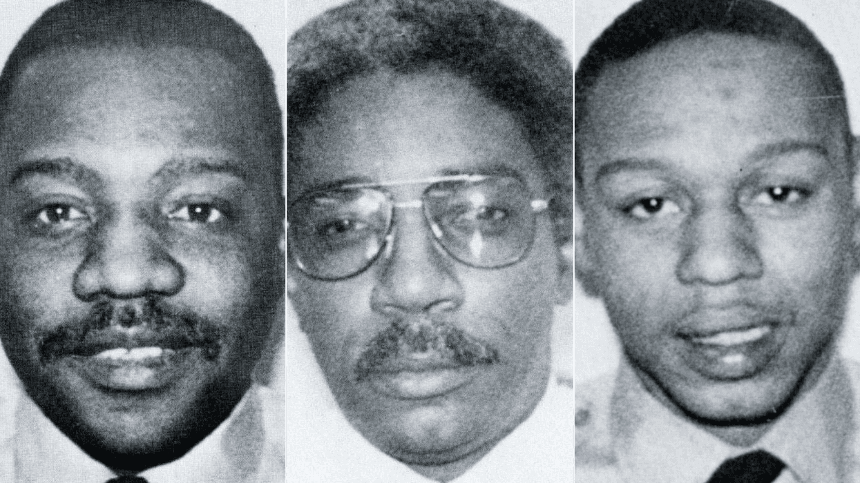 From left: Phyllis McAllister, Capt. David Holcombe and James Chappell were killed in the Meridian Bank building fire on Feb. 23, 1991.