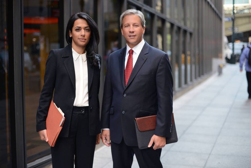 (From left to right) Roopal Luhana and Eric Chaffin