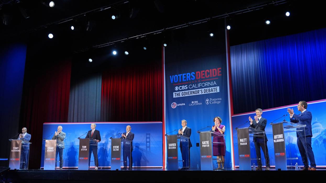 California candidates for governor tangle in messy TV debate with mail ballots about to go out