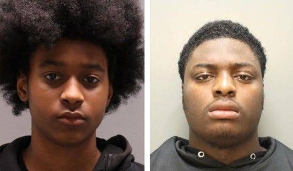 From left: Troy Fletcher, 15, and Dayron Burney-Thorn, 16