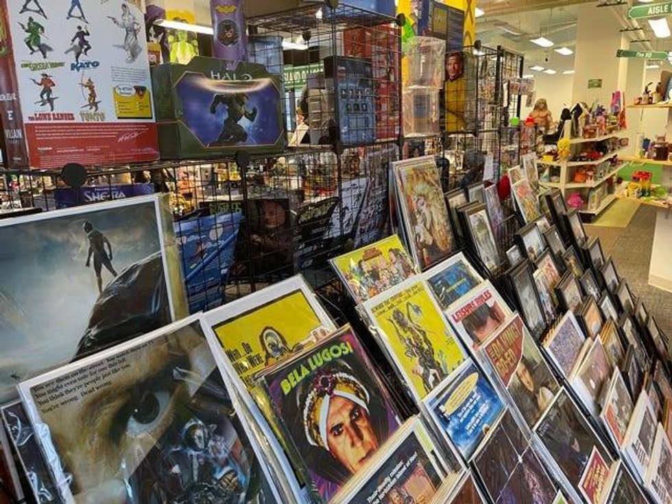 From Star Wars action figures to gag gifts, to throwback toys and books, Hoffman said the store is an extension of his own love of movies and memorabilia.