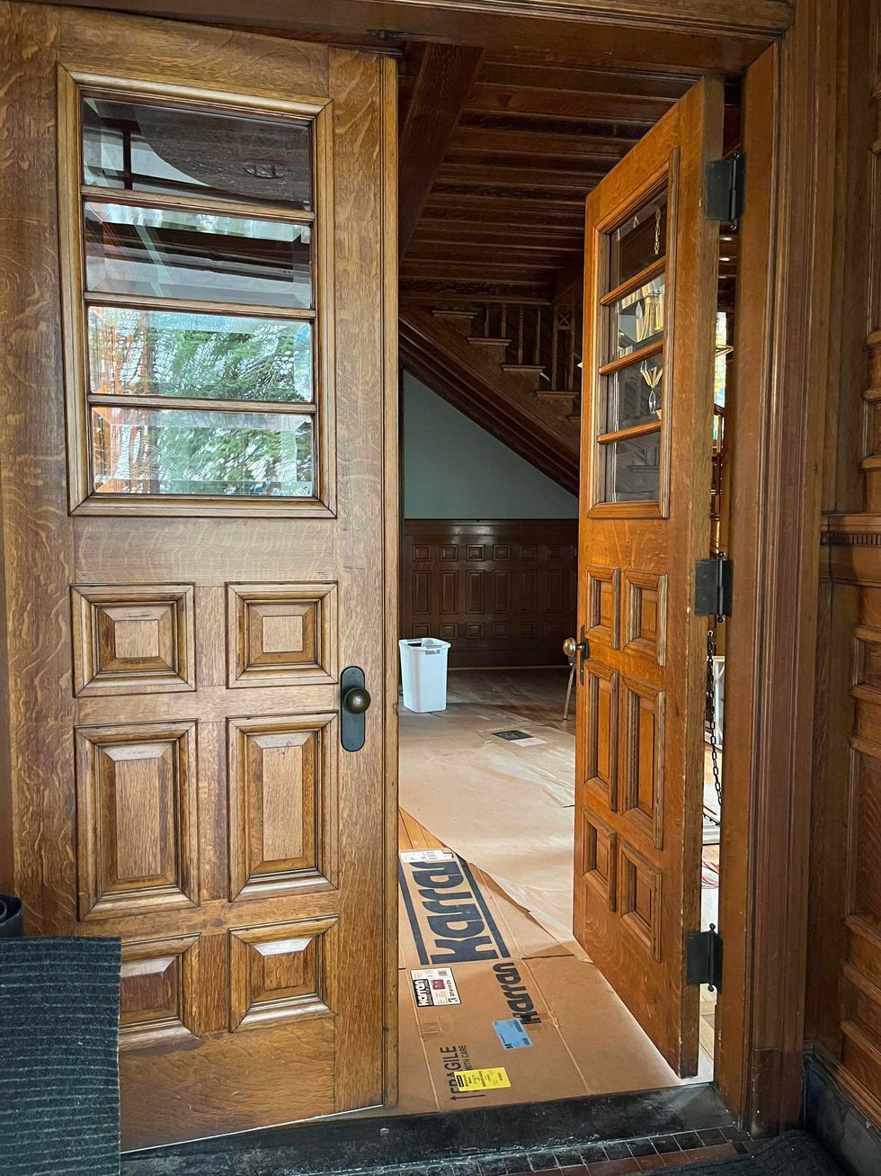 Front door to the George Urban Mansion