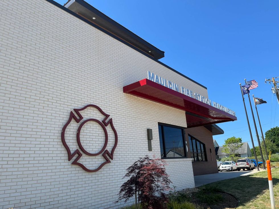 Front-facing side of the new Mauldin Fire Department Headquarters