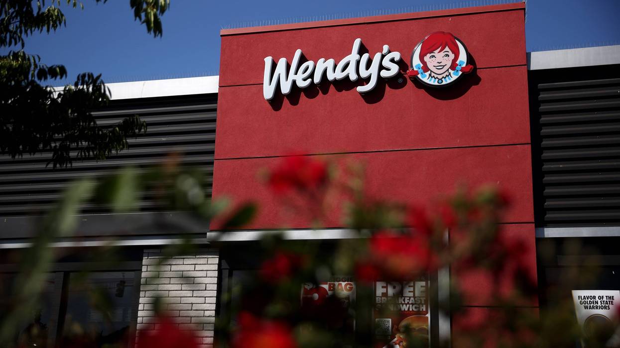 Front of Wendy's restaurant