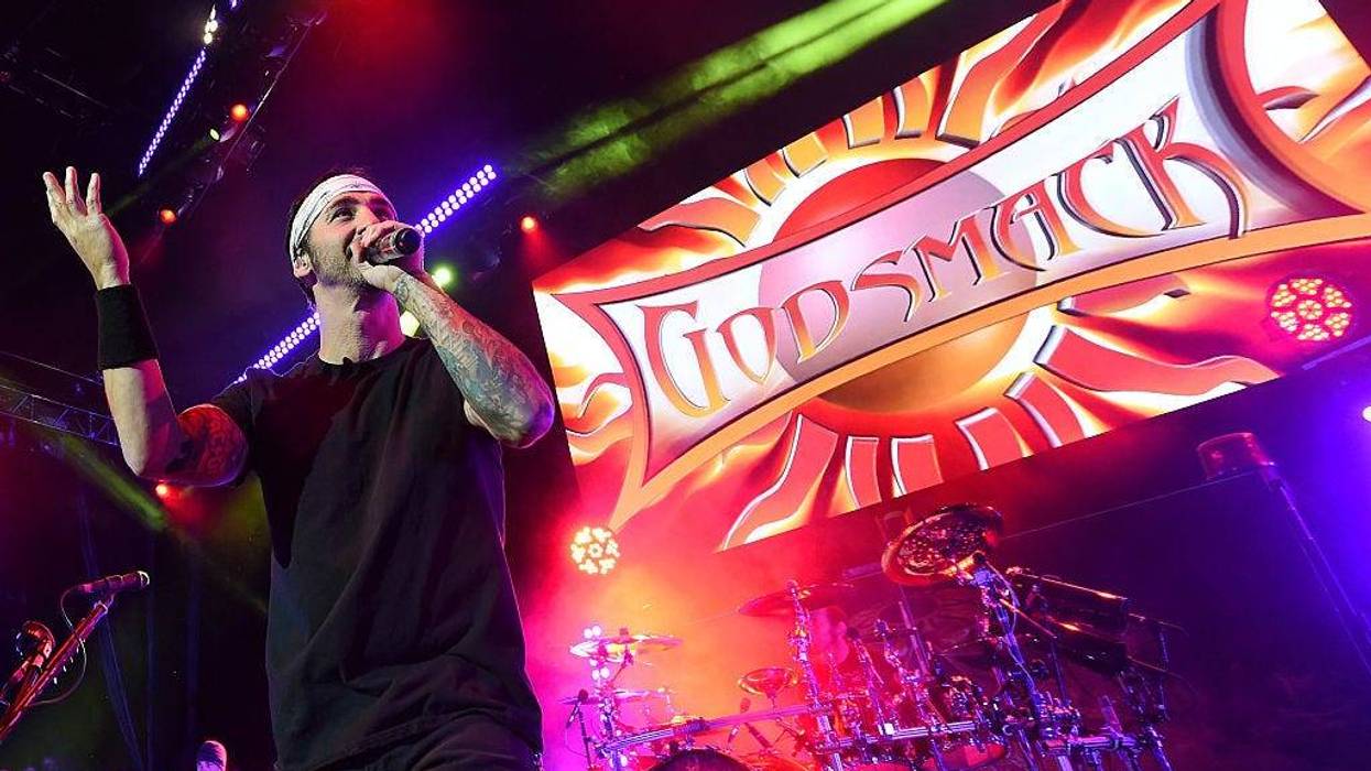 Frontman Sully Erna of Godsmack performs at The Pearl concert theater at Palms Casino Resort on November 14, 2015 in Las Vegas, Nevada