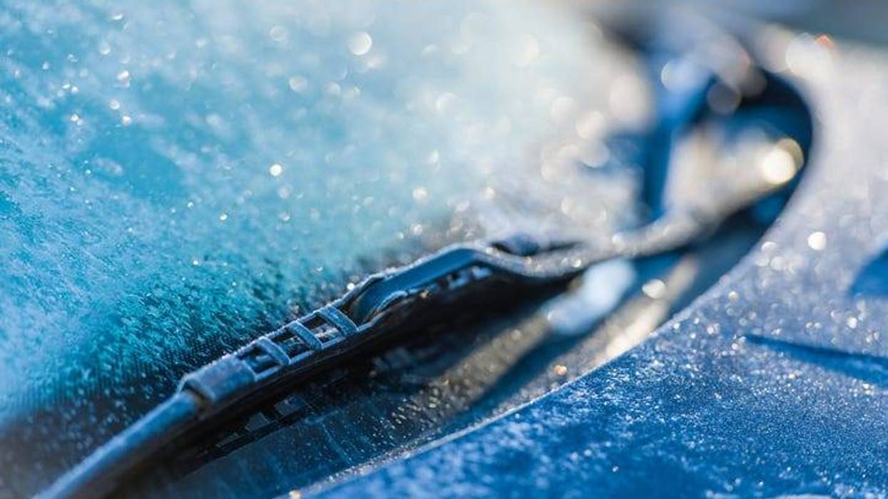 frozen windshield