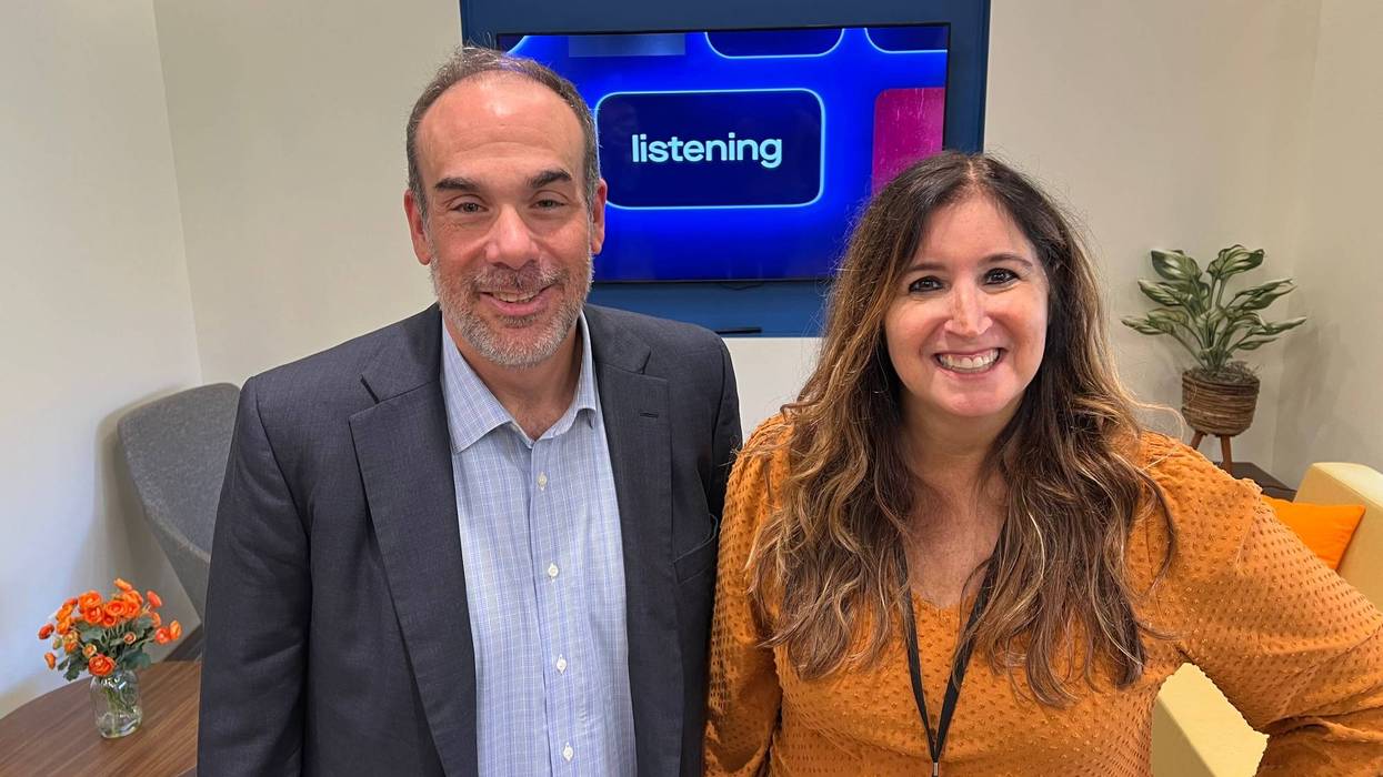 Fund For Educational Excellence President & CEO Roger Schulman with Gina Crash