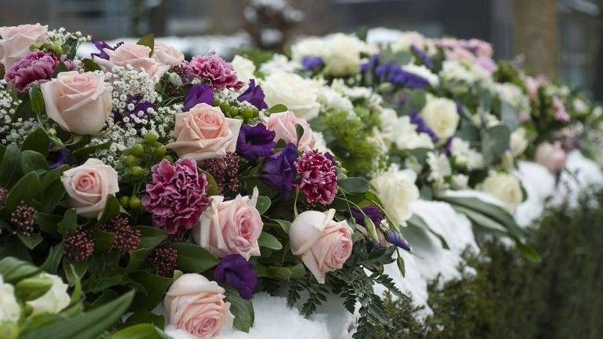 Funeral flowers arrangement
