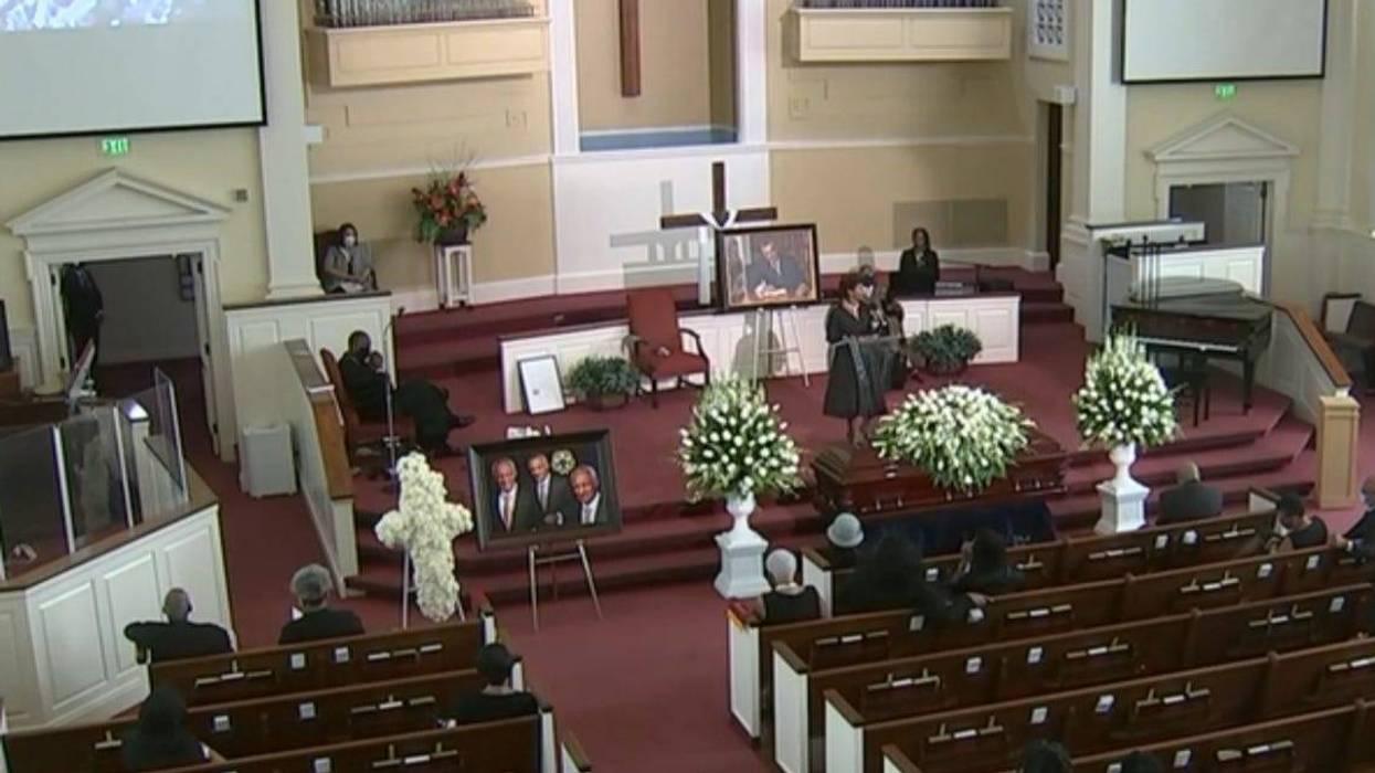 Funeral service for C.T. Vivian was held Thursday at Providence Missionary Baptist Church in Atlanta, GA