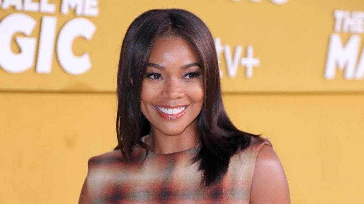 Gabrielle Union attends the Los Angeles premiere of Apple's "They Call Me Magic" at Regency Village Theatre on April 14, 2022 in Los Angeles, California
