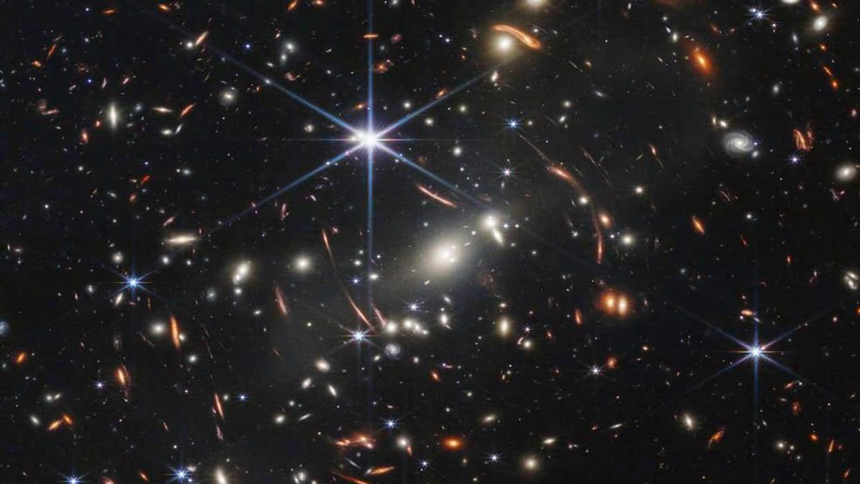 galaxy cluster SMACS 0723, captured by the James Webb Space Telescope.
