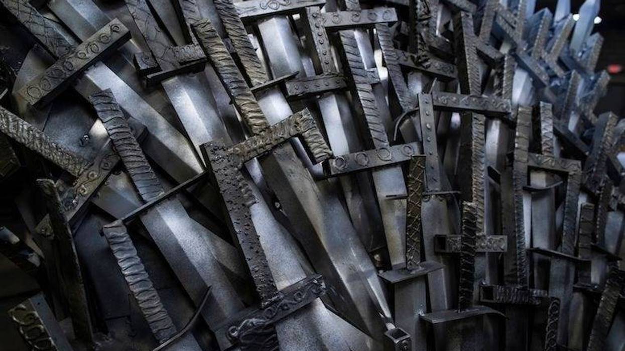 Game of Thrones, Iron Throne, Replica, Close Up, Swords