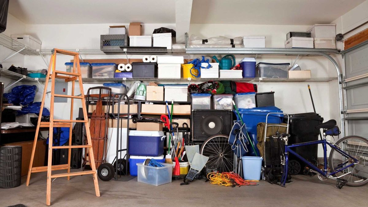 Garage Mess - stock photo
