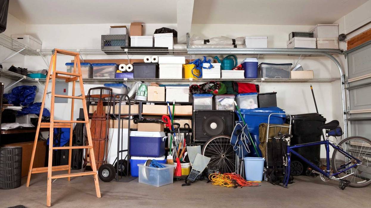 Garage Mess - stock photo