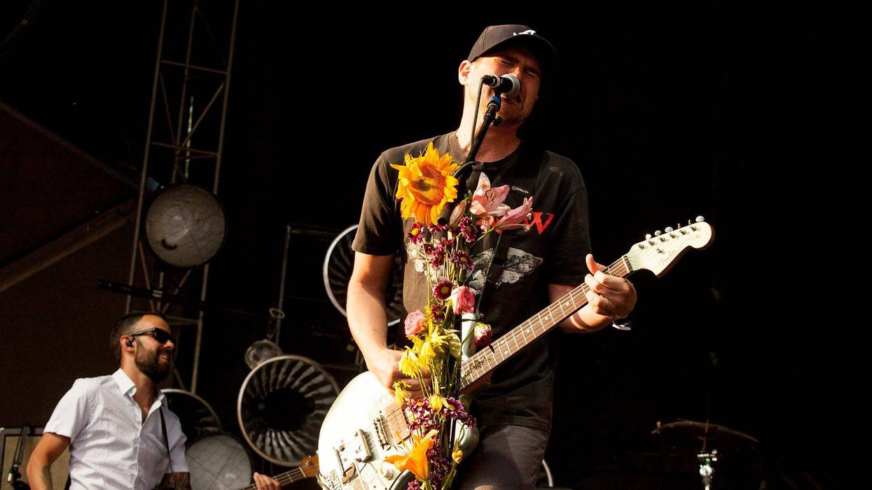 Garrett Tierney and Jesse Lacey of Brand New