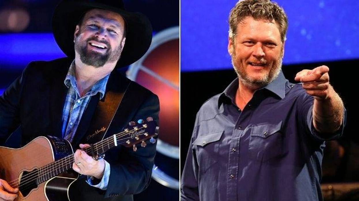 Garth Brooks and Blake Shelton