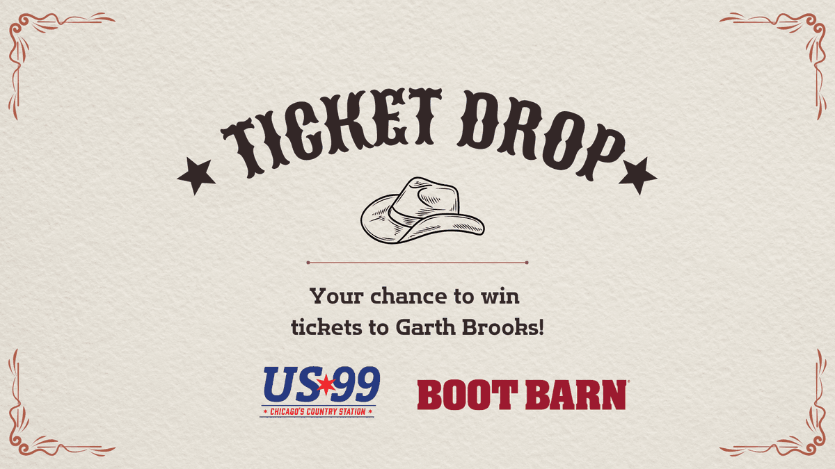 Garth Brooks Ticket Drop at Boot Barn in Elgin