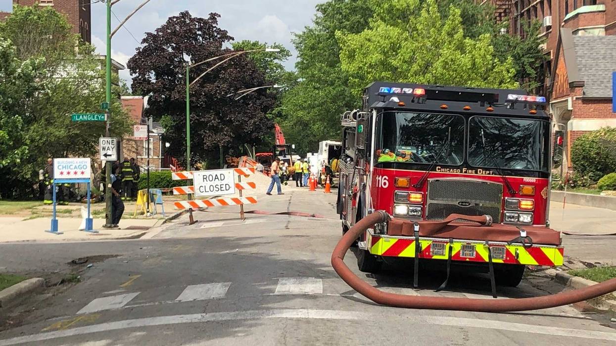 Gas Main Break in Burnside