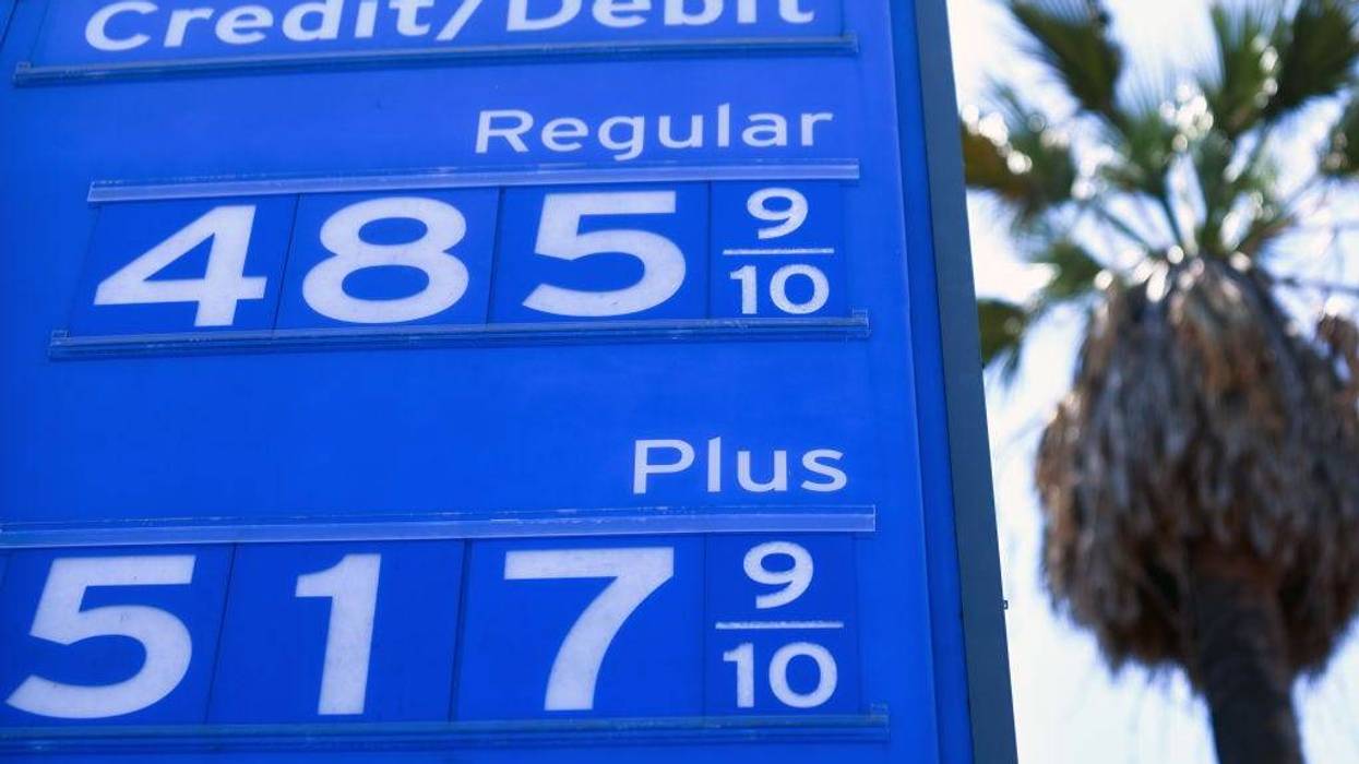Gas prices are displayed at a Chevron station on June 14, 2021 in Los Angeles, California. The average price for a gallon of gasoline continues to rise amid inflation fears with the current rate of regular grade up to $3.13 nationwide. In California, the average price is now over $4.00. (Photo by Mario Tama/Getty Images)