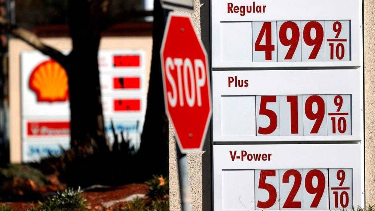 Gas prices over $5.00 per gallon are displayed at a Shell station on November 17, 2021 in Hercules, California. U.S. President Joe Biden is calling on the Federal Trade Commission to investigate the surge in gas prices in United States