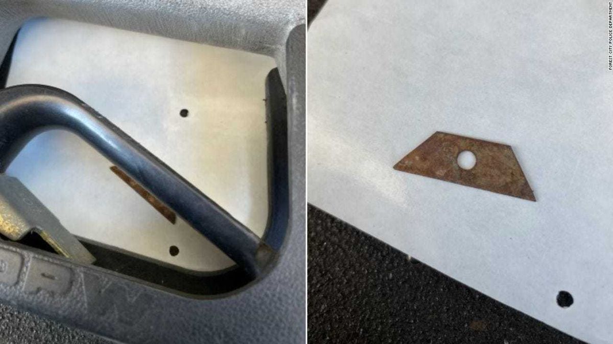 Gas pump razor blade
