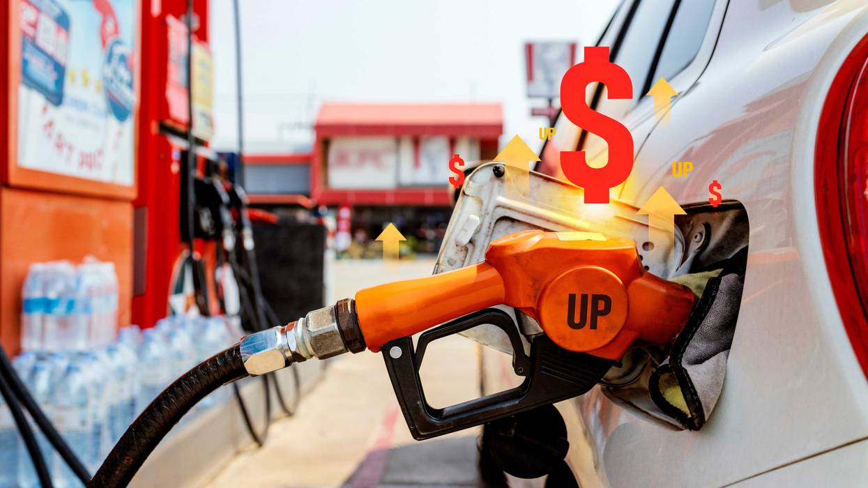 Gas pump stock photo