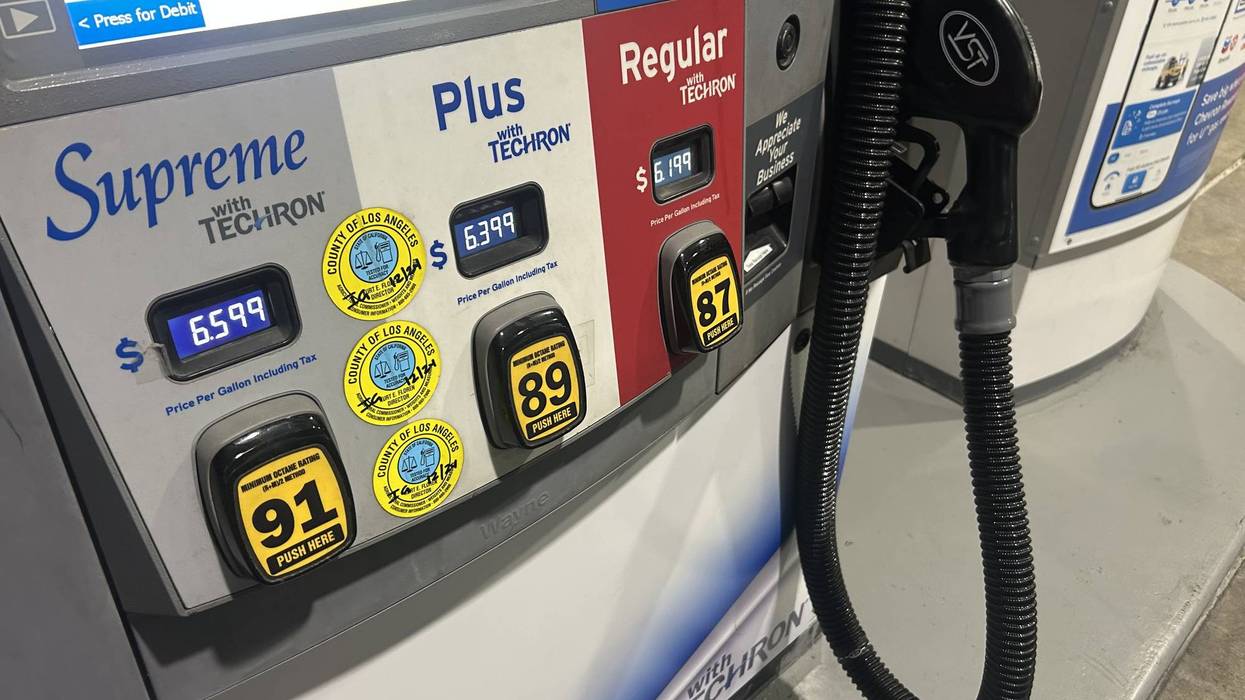 Gas prices hit the $6 mark in L.A.
