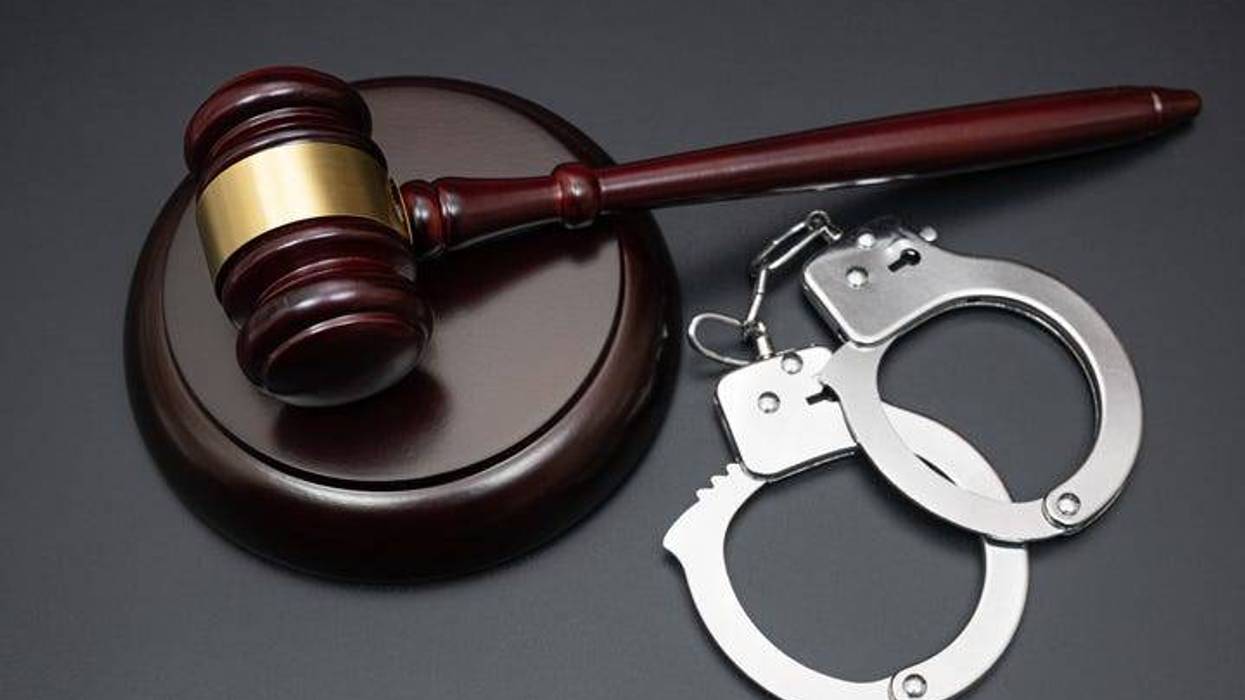 gavel and handcuffs