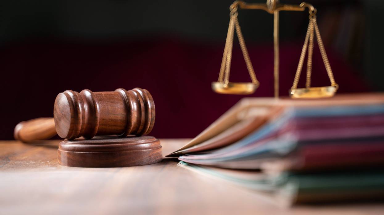 gavel and scales of justice