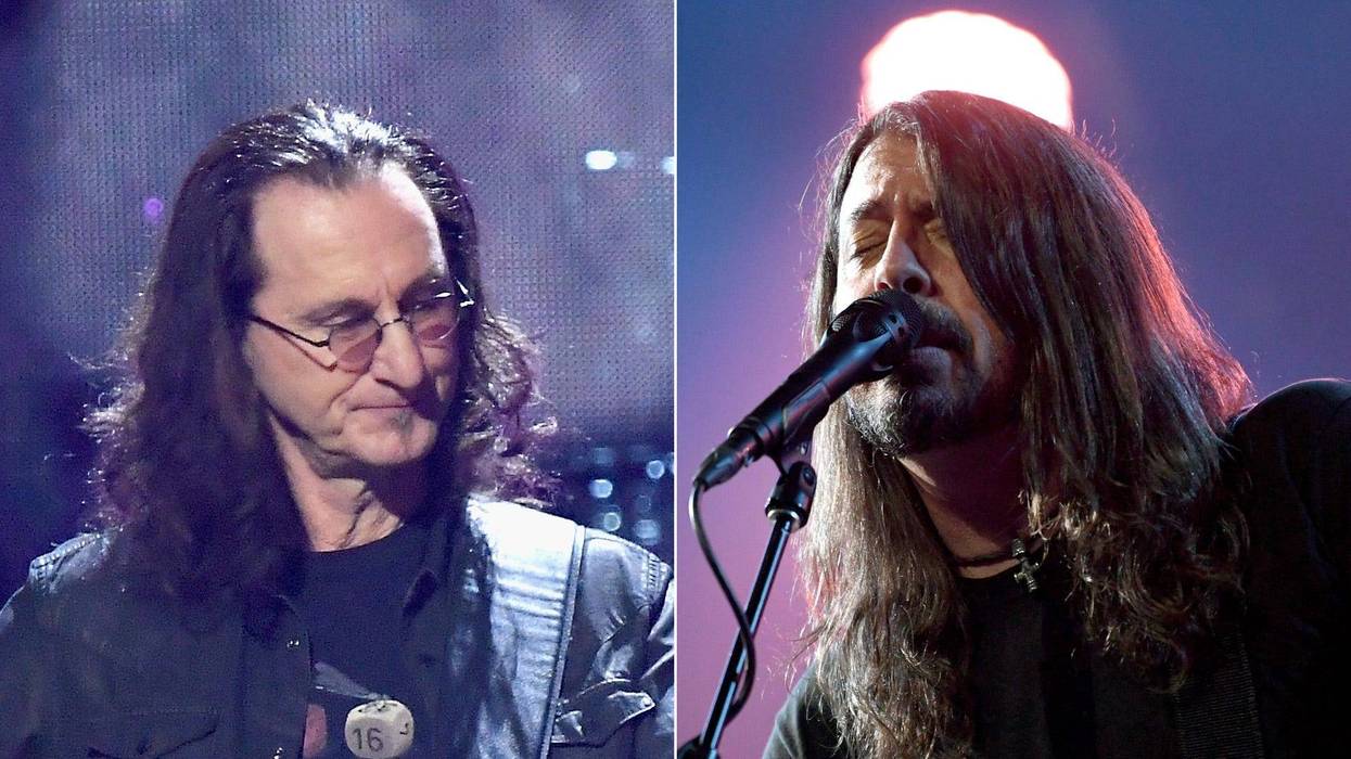 Geddy Lee and Dave Grohl