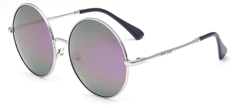 GEELOOK oversized round mirrored sunglasses