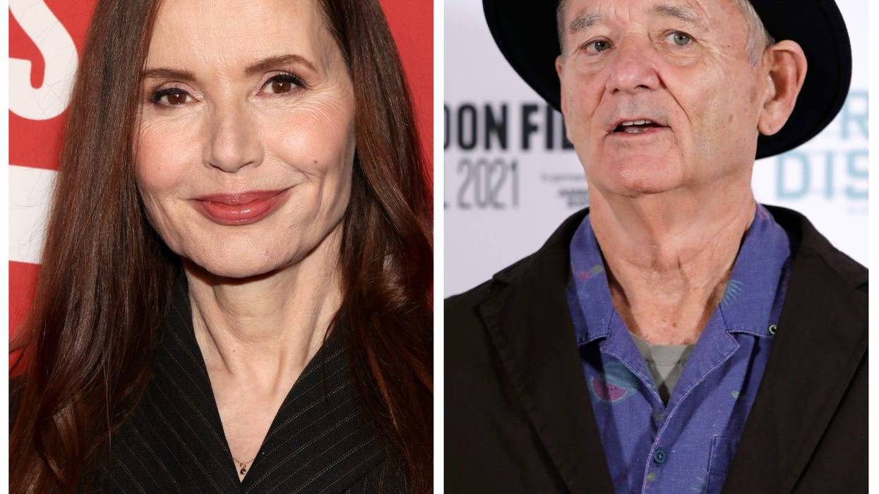 Geena Davis and Bill Murray