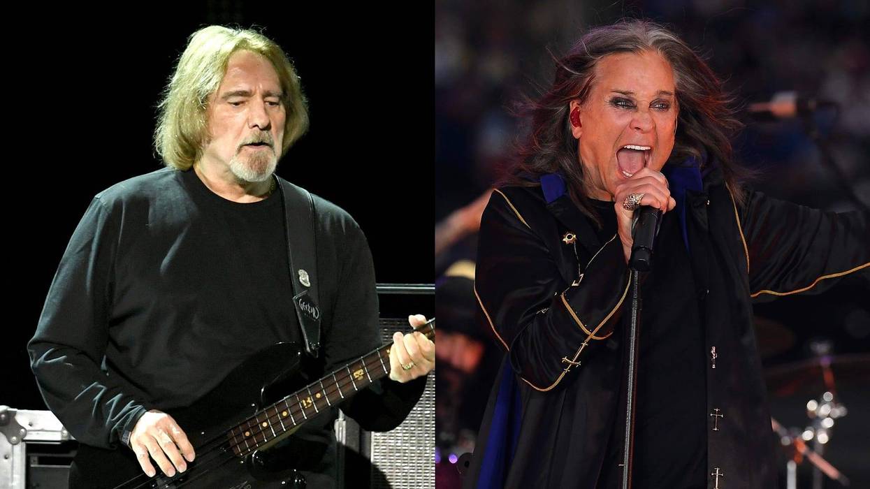 Geezer Butler and Ozzy Osbourne