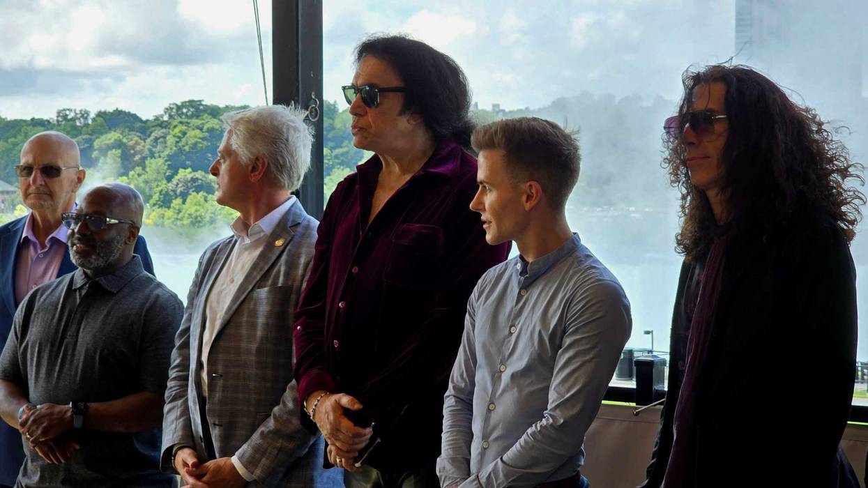 Gene Simmons with Both Niagara Falls and North Tonawanda Mayors