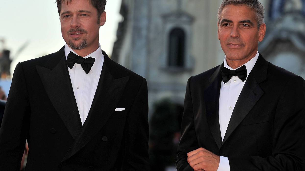 George Clooney and Brad Pitt