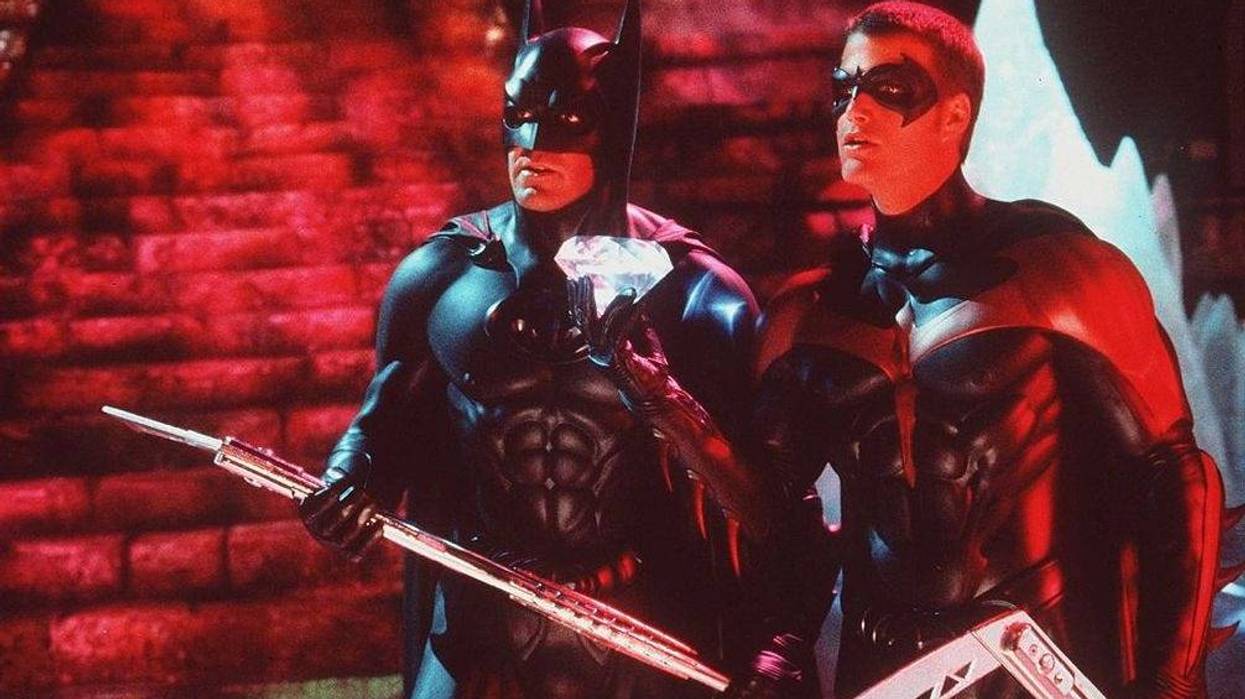 George Clooney (L) and Chris O'Donnell (R) in 1997's 'Batman and Robin'