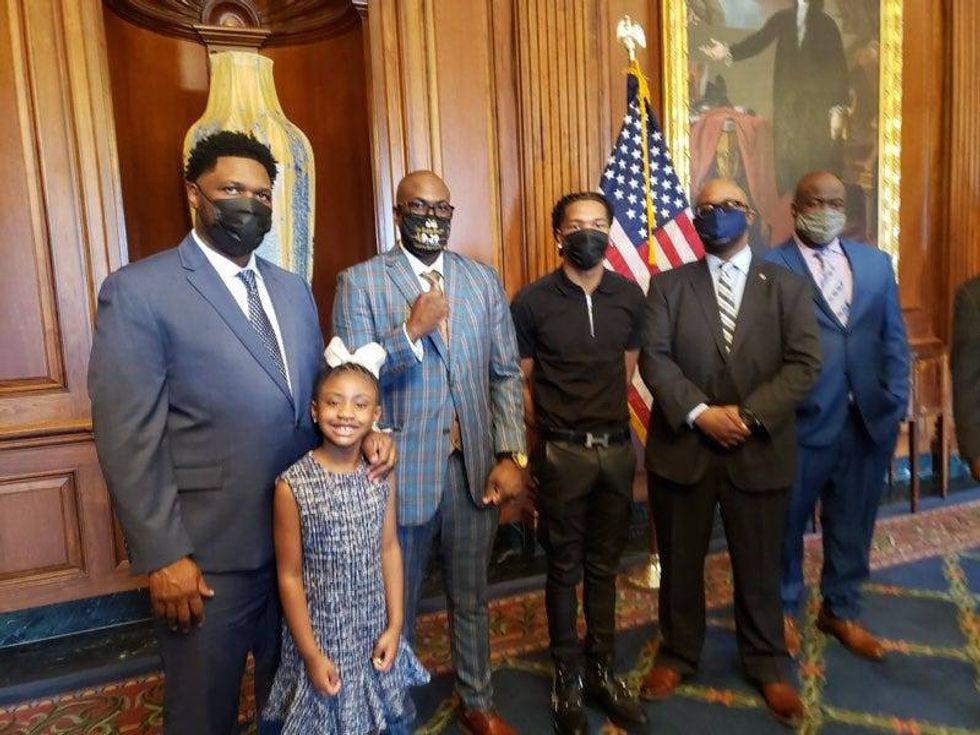 George Floyd family and Lil Baby