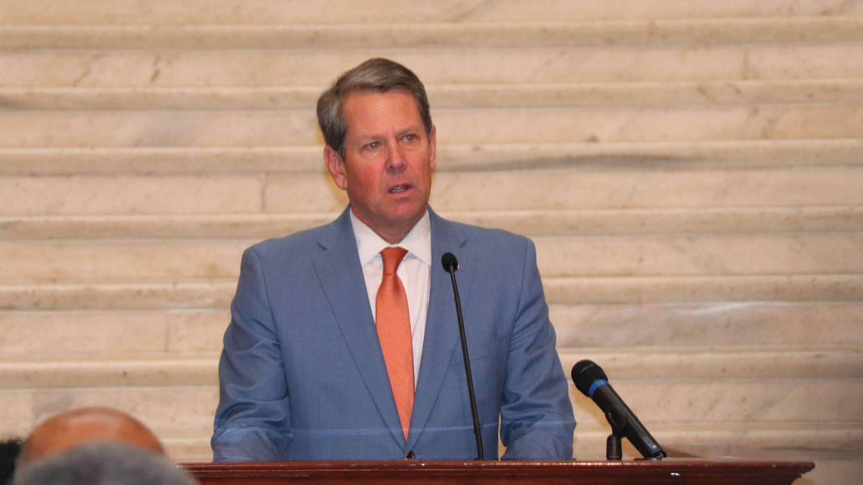 Georgia Governor Brian Kemp at the 2020 State MLK Service