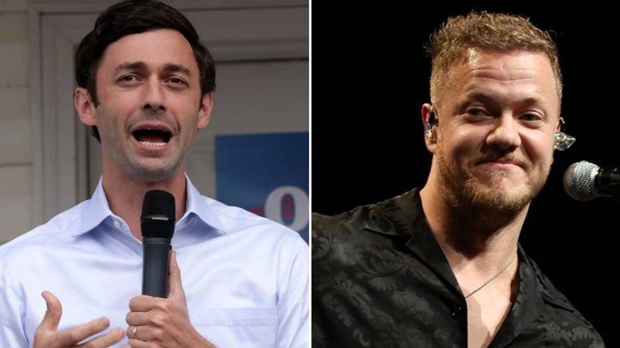 Georgia Senator Jon Ossoff and Imagine Dragons' Dan Reynolds