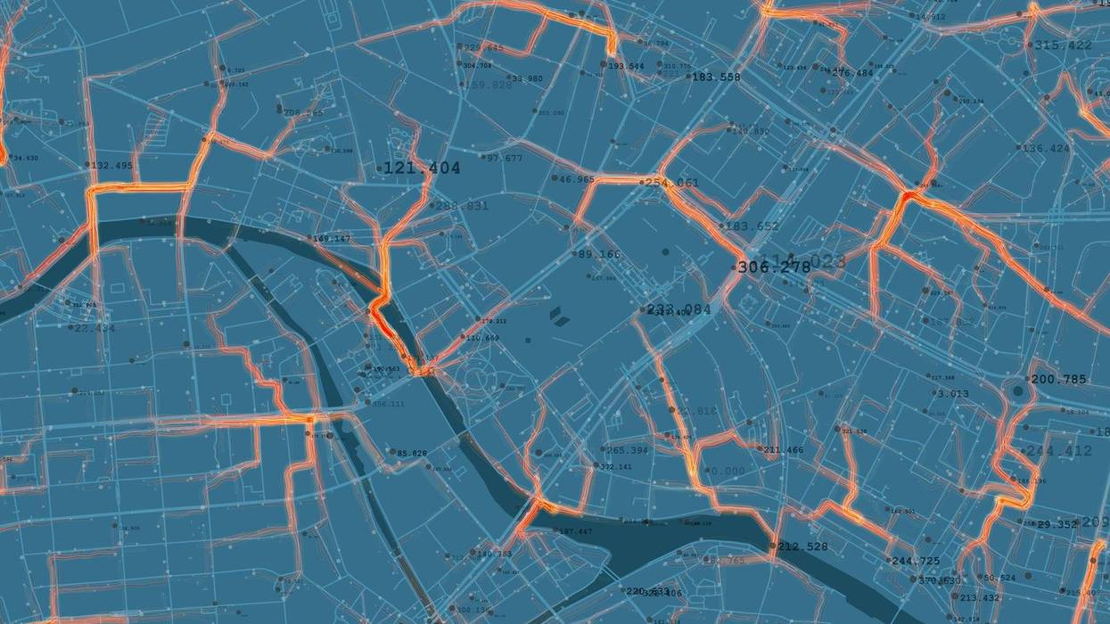 Geospatial traffic map