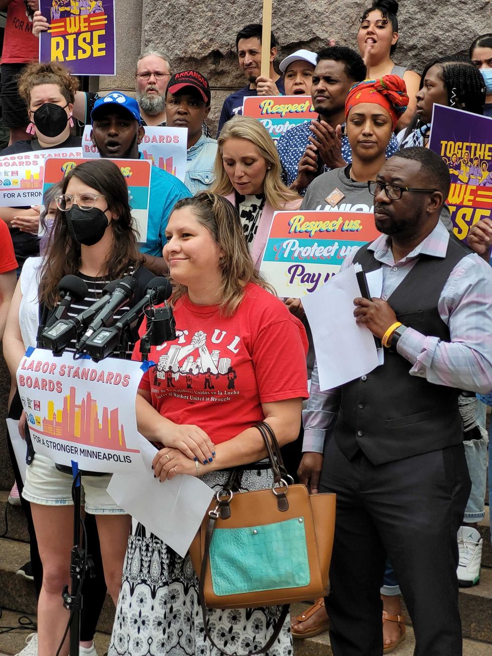 Gerania Mata, labor organizer, CTUL.